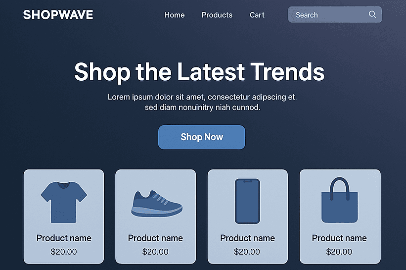 ShopWave - Modern E-commerce