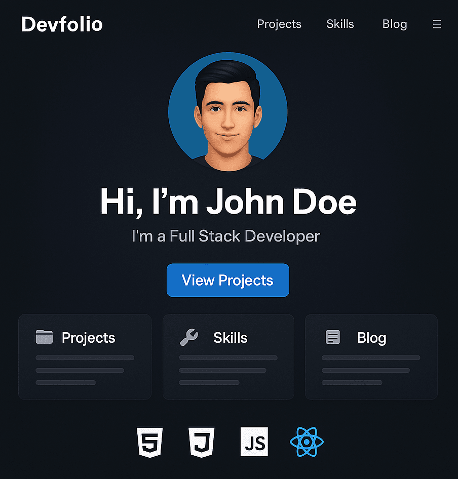 Devfolio - Developer Portfolio Builder